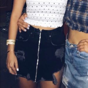 Carmar denim LF Beatrice skirt zip front skirt